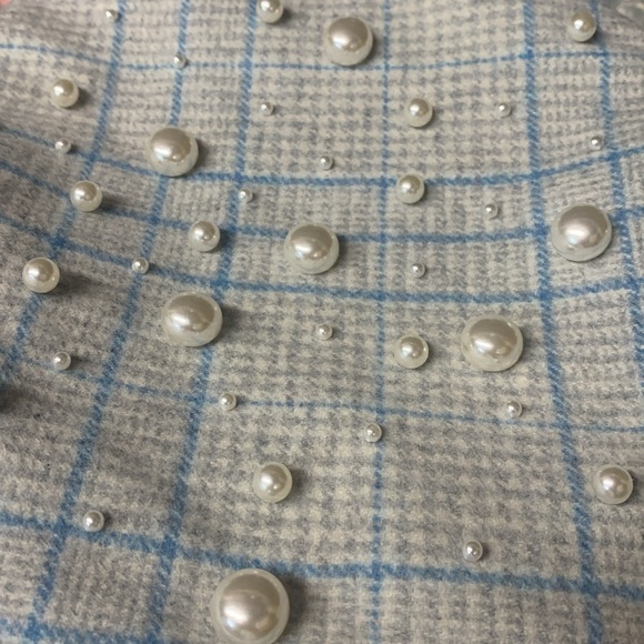 Lele SADOUGHI Embellished pearl plaid beret new without tags - Picture 7 of 8